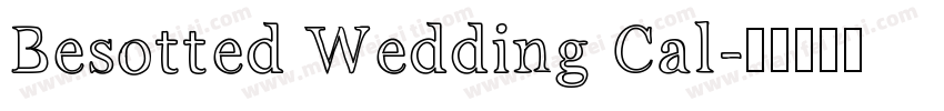 Besotted Wedding Cal字体转换